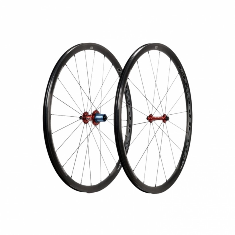 Roues JGO Progress Phantom Ultra Shimano HG Rouge