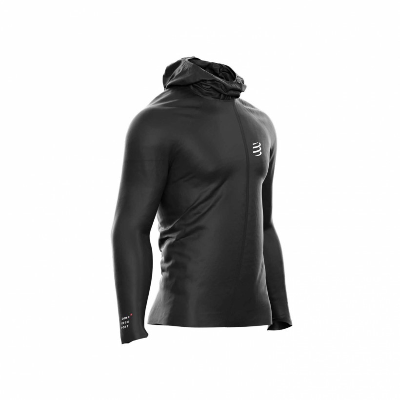 Chaqueta Compressport Hurricane Waterproof 10/10 Negro