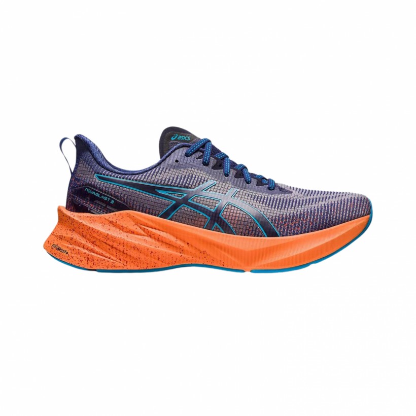 Asics Novablast 3 LE Running Shoes Blue Orange SS23 l Free Shipping