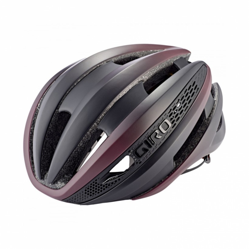 Helmet Giro Synthe Mips Black Matte Dark Red