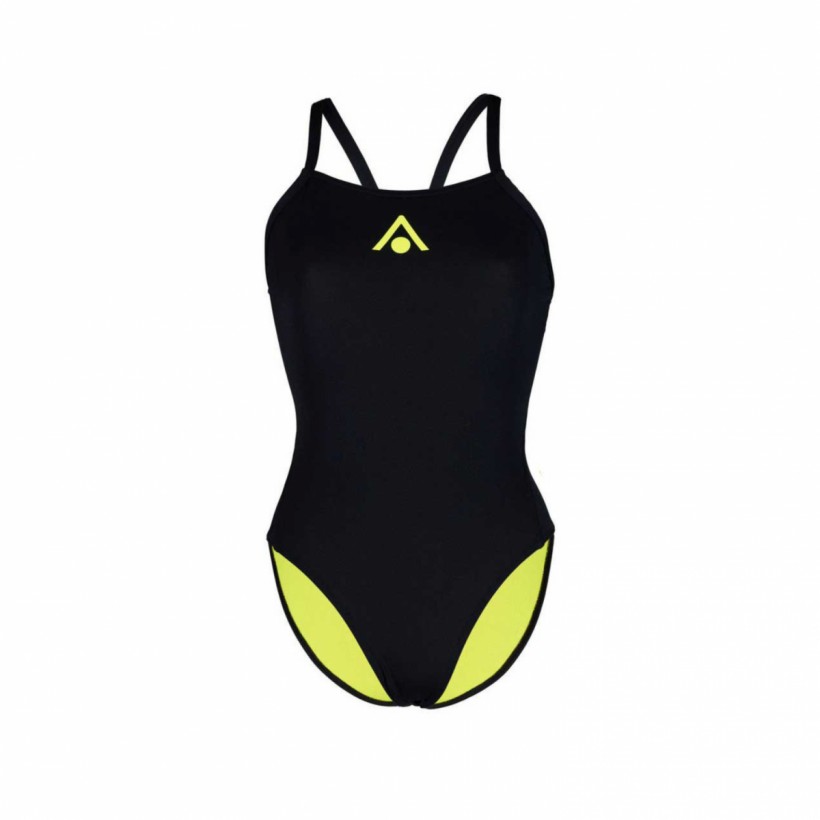 Swimsuit Aquasphere Essentials Tie Back Black Yellow Women