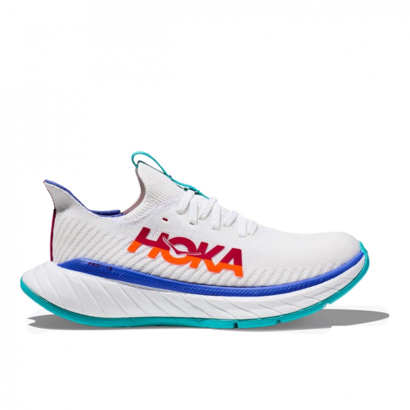 Scarpe Hoka One One Carbon X 3 Bianco Arancione SS23 Donna