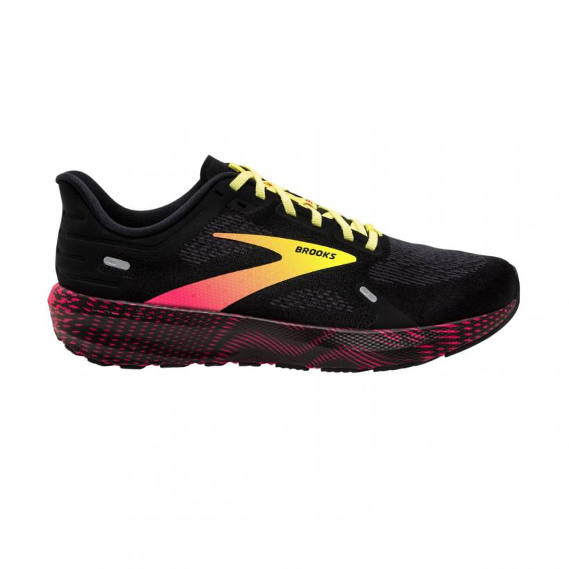 Chaussures Brooks Launch 9 Noir Rose Jaune SS23