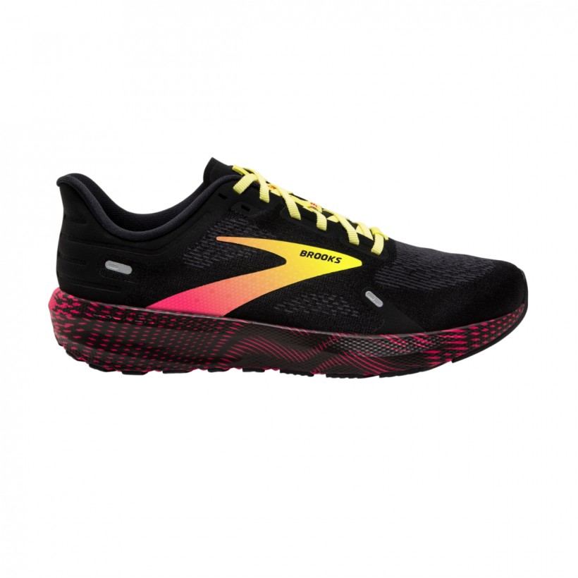 Brooks Launch 9 Schwarz Rosa Gelb SS23 Schuhe