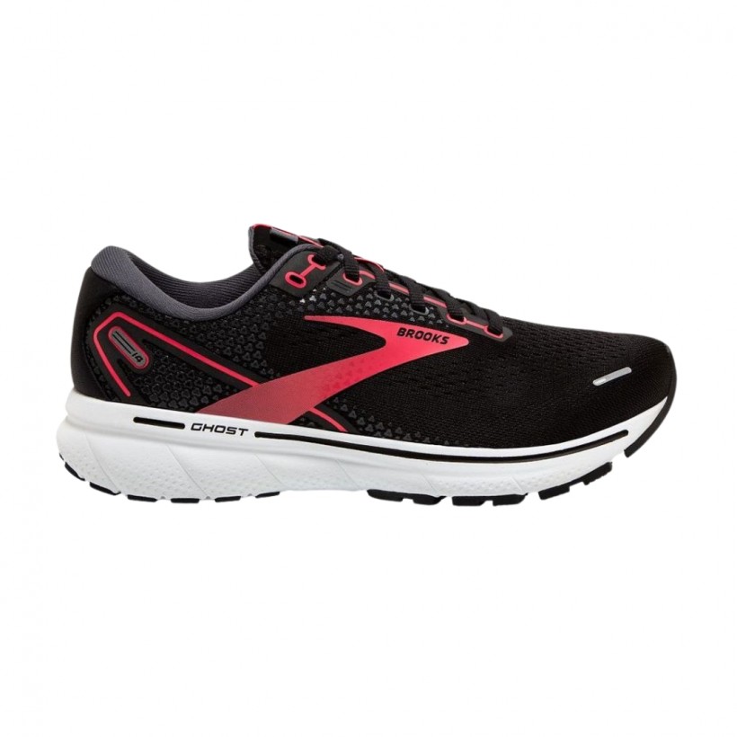 Chaussures Brooks Ghost 14 Noir Rouge Femmes SS22