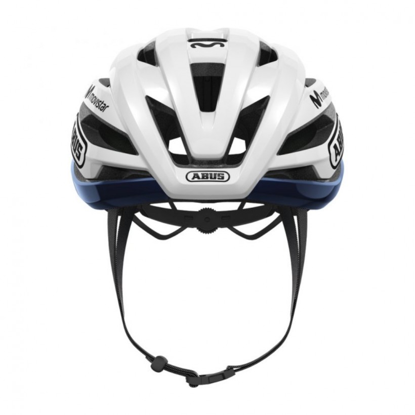 Kask zespołu Abus StormChaser Movistar