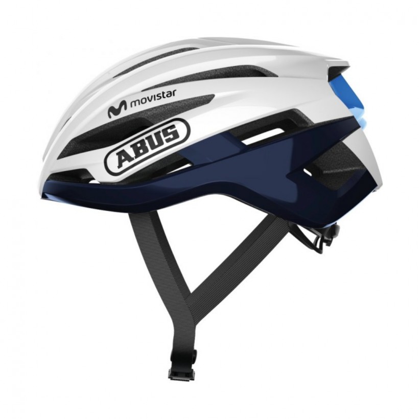 Kask zespołu Abus StormChaser Movistar