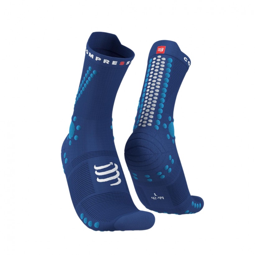 Socks Compressport Pro Racing V4.0 Trail Blue