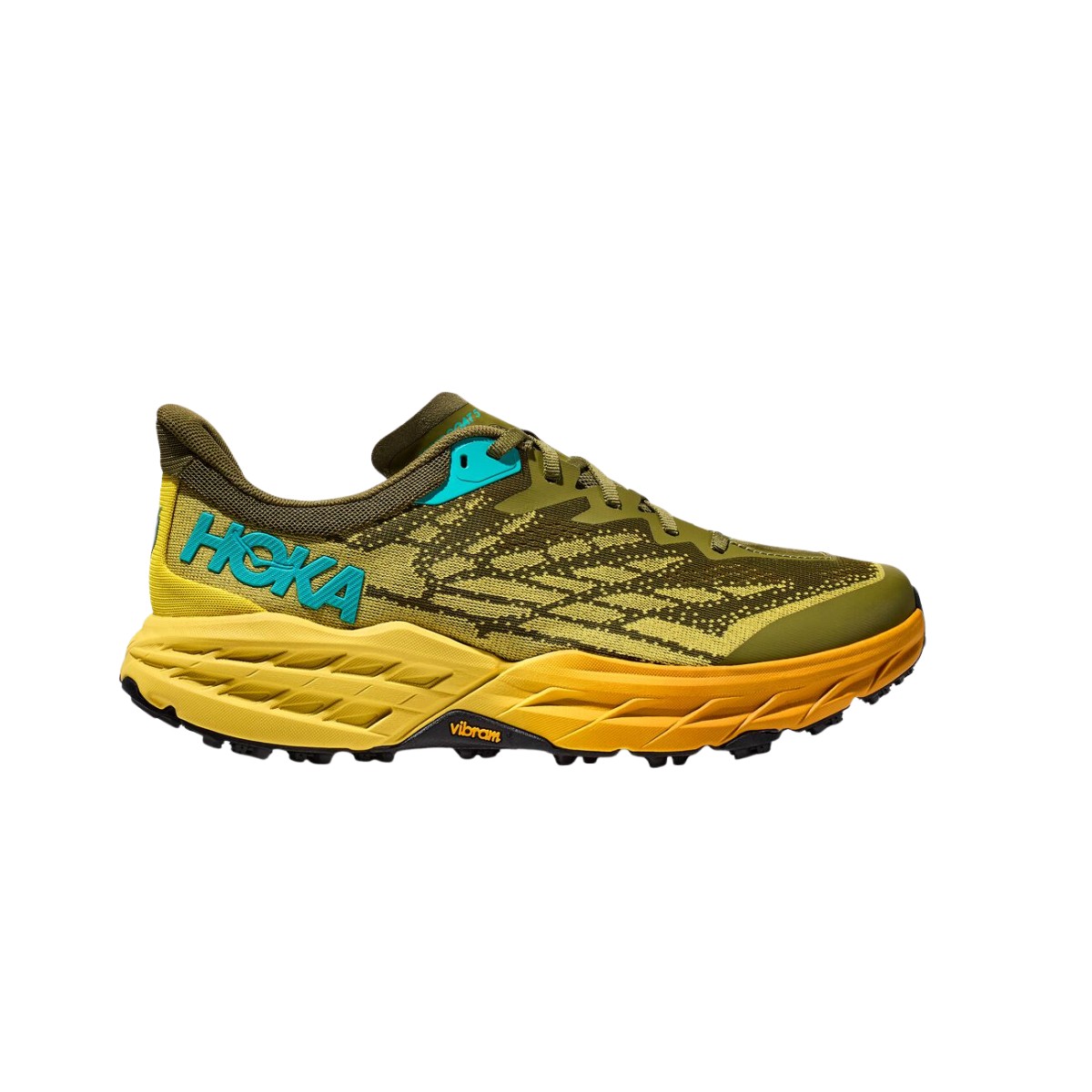 One I günstig Kaufen-Schuhe Hoka One One Speedgoat 5 Grün Gelb, Größe EU 46. Schuhe Hoka One One Speedgoat 5 Grün Gelb, Größe EU 46 <![CDATA[Hoka One One Speedgoat 5 Schuhe Grün Gelb SS23
 Für verbesserten Grip und Bremskraft auf losem Gelände