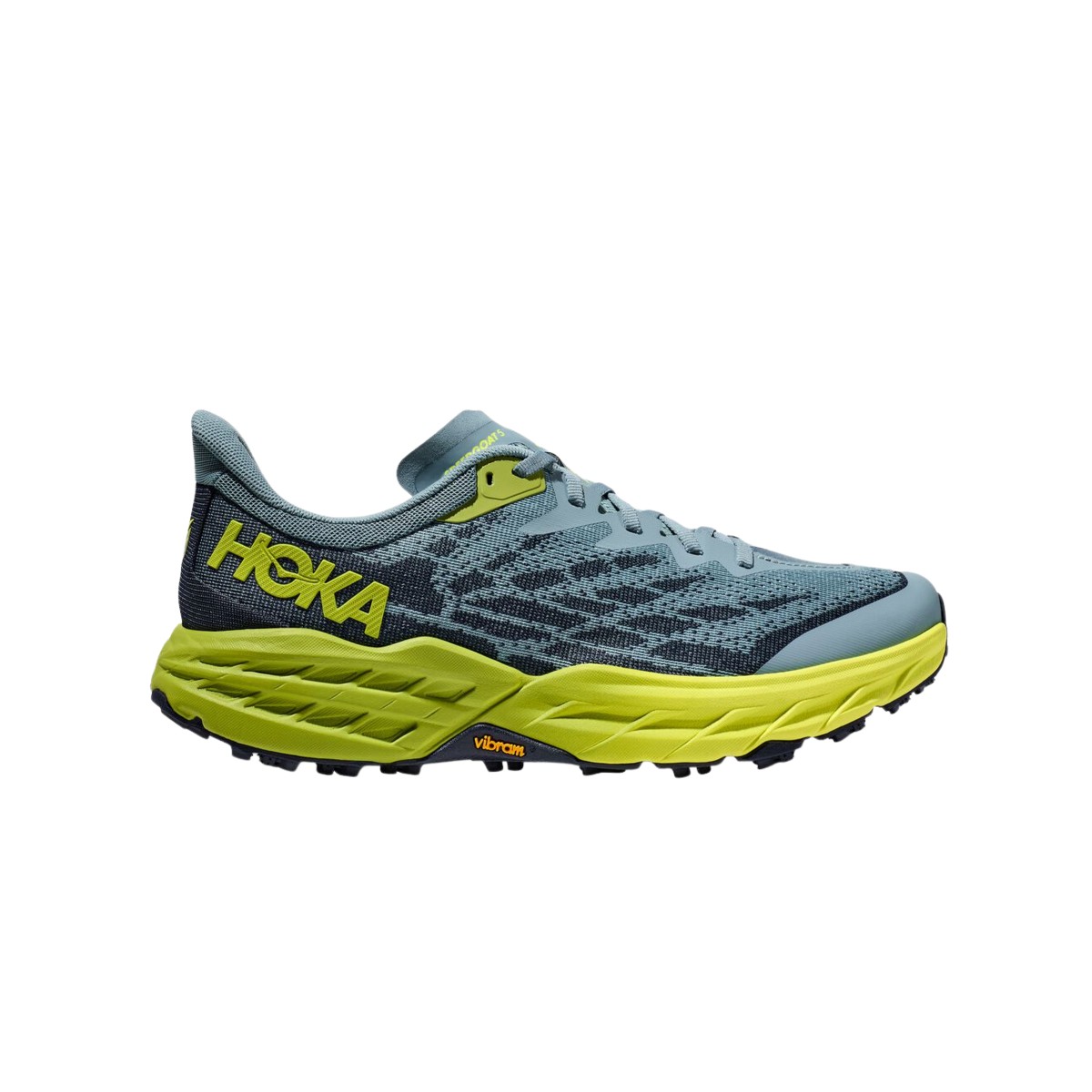 TRAIL TEC günstig Kaufen-Schuhe Hoka One One Speedgoat 5 Grau Grün, Größe EU 44. Schuhe Hoka One One Speedgoat 5 Grau Grün, Größe EU 44 <![CDATA[Hoka One One Speedgoat 5 Schuhe Grau Grün SS23
 Der Speedgoat ist ein Arbeitstier für technische Trails