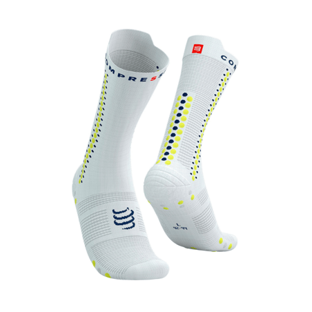 Compressport Pro Racing Socks V4.0 Bike White Primrose