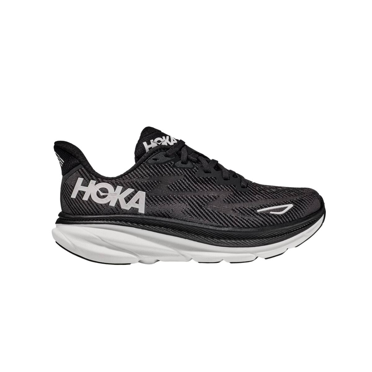 Zapatillas Hoka One One Clifton 9 Negro Blanco SS23, Talla EU 42 2/3