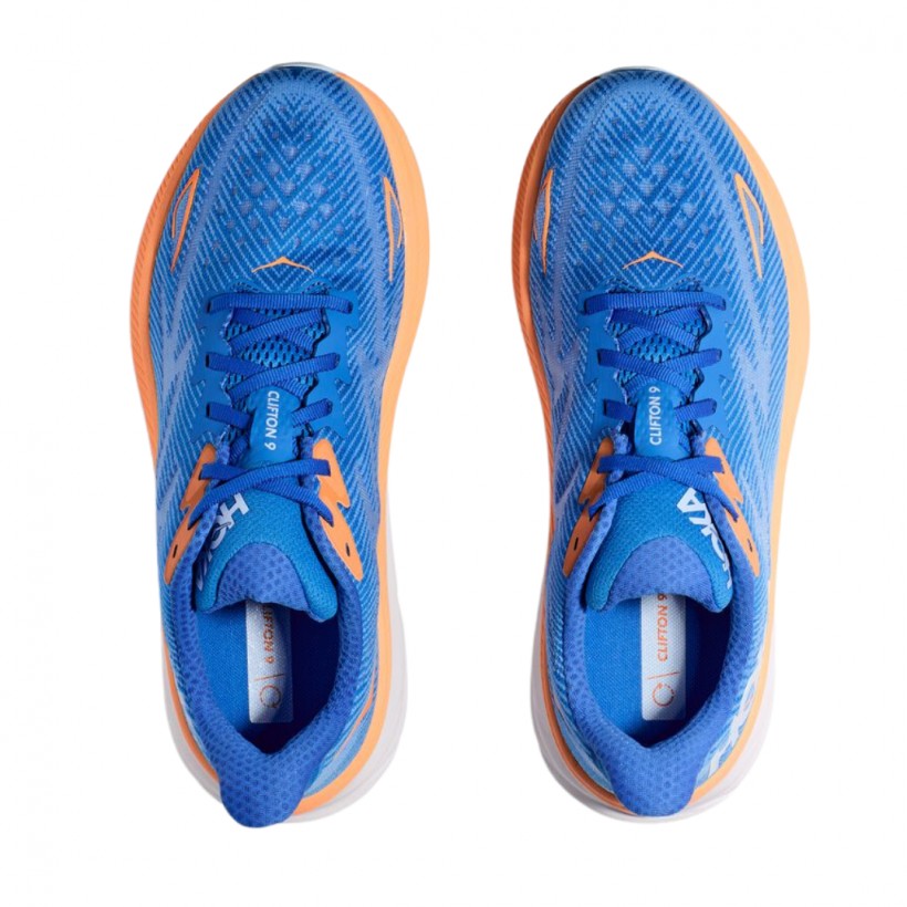 Buty Hoka One One Clifton 9 Niebieskie Pomarańczowe SS23