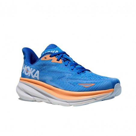 Buty Hoka One One Clifton 9 Niebieskie Pomarańczowe SS23