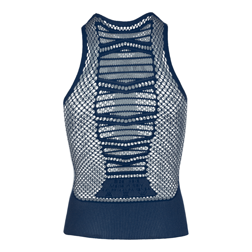 Colete Q36.5 Camada Base Zero Mesh Tank Top Navy Blue