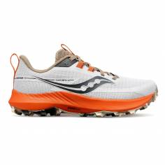 Saucony Peregrine 13 White Orange SS23 Women's Shoes