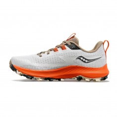 Saucony Peregrine 13 White Orange SS23 Women's Shoes