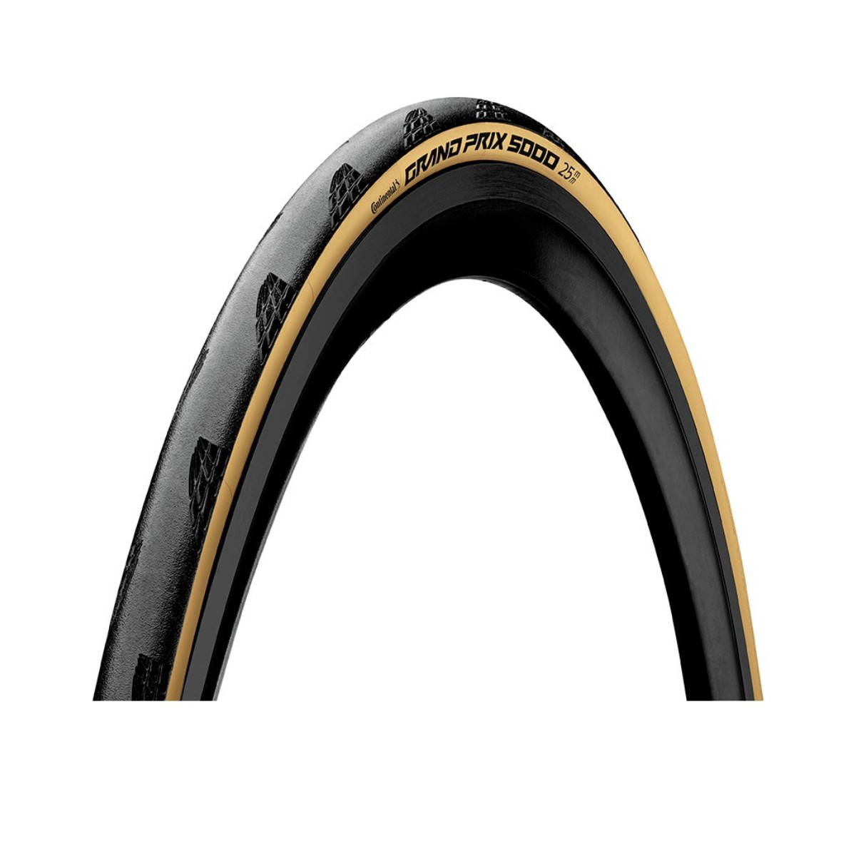 Cubierta Continental Grand Prix 5000 All Seasons TR Negro Crema 700x25, Tipo mm 700X25