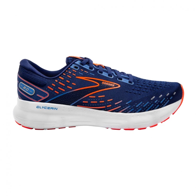 Buty do biegania Brooks Glycerin 20 Niebieskie Pomarańczowe SS22