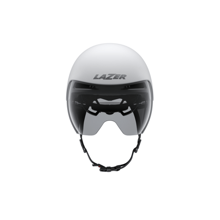 Casco Lazer Victor KinetiCore Plateado Blanco Mate