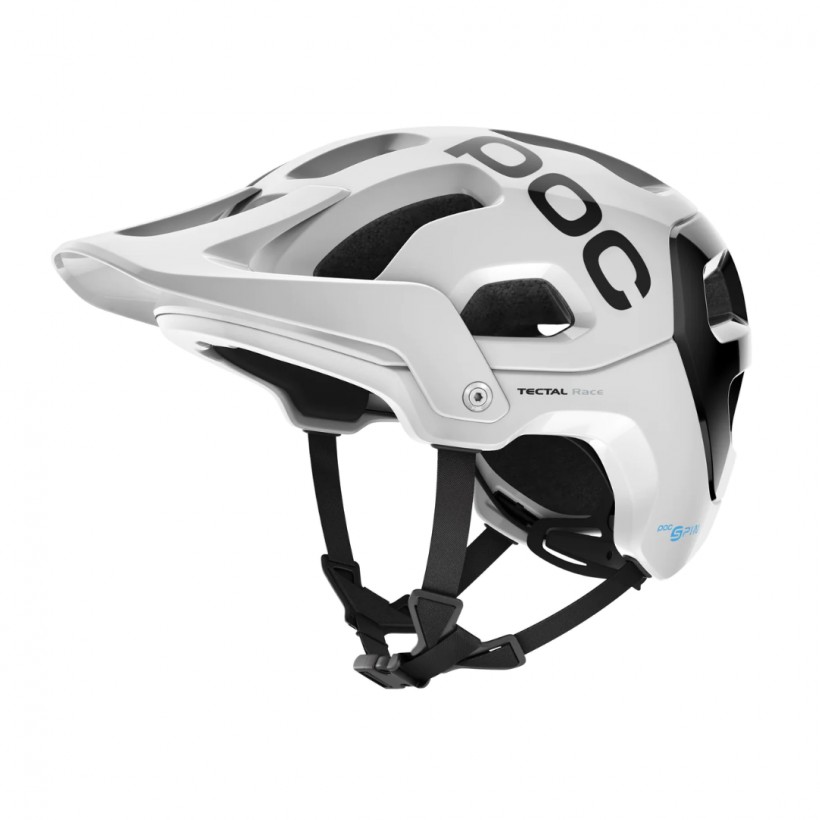 POC Tectal Race SPIN Helm Weiß Schwarz