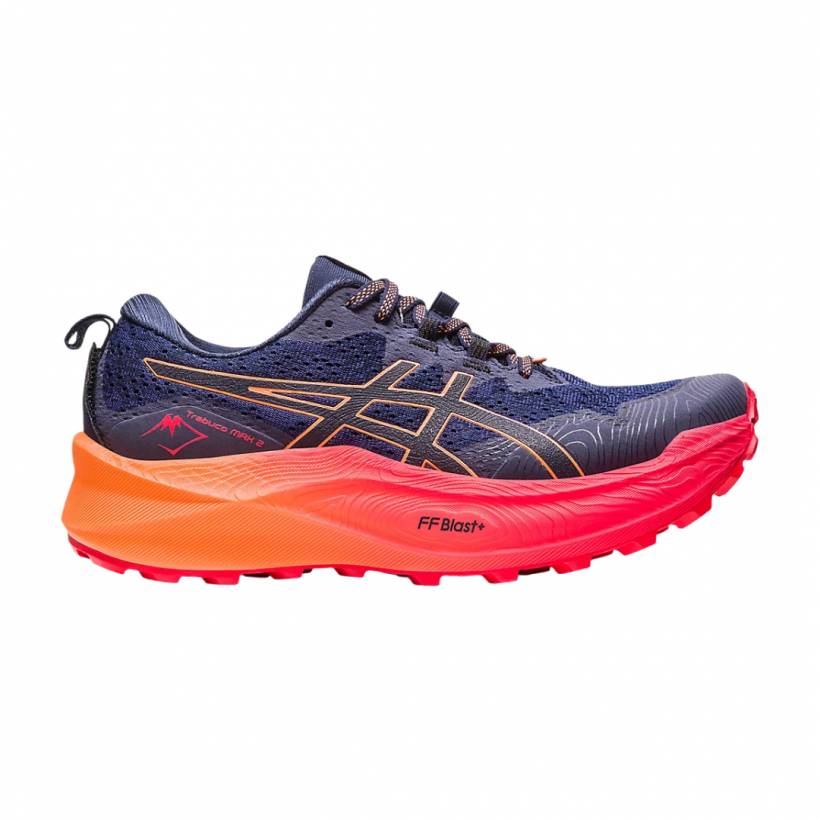 Buty Asics Trabuco Max 2 Niebieskie Pomarańczowe SS23