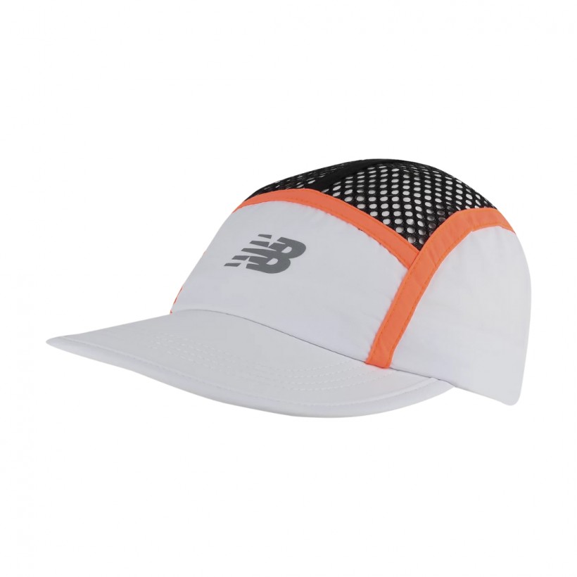 Boné New Balance Running Stash Branco Preto