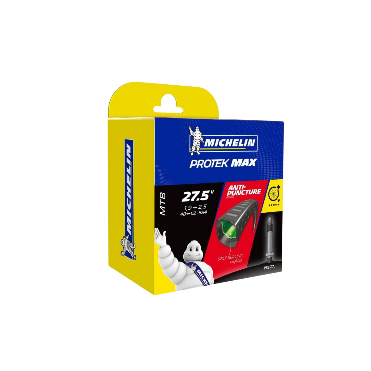 V4 Pro günstig Kaufen-Michelin Protek Max 27.5x1.9-2.50 FV40 Tube. Michelin Protek Max 27.5x1.9-2.50 FV40 Tube <![CDATA[Michelin Protek Max Tube 27.5x1.9-2.50 FV40 Anti-Pannen-Kammer mit Dichtungsflüssigkeit und ihrer exklusiven Technologie, mit der der Gummi unter Druck arbe