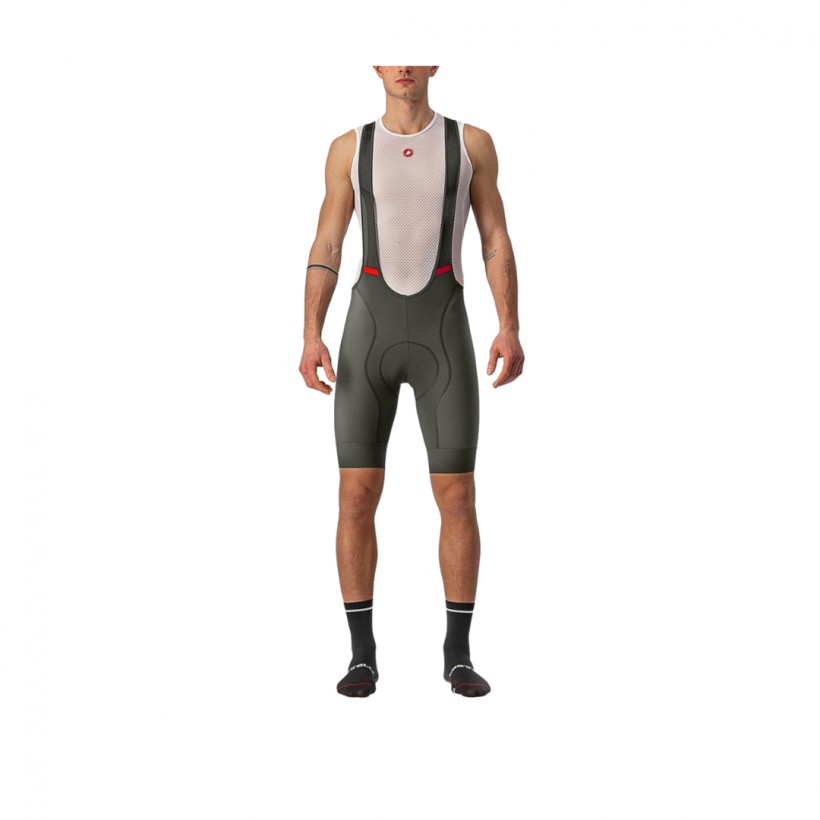 Castelli Competizione Green Red Bib Short