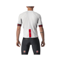 Maillot Castelli Entrata VI Manches Courtes Blanc Rouge