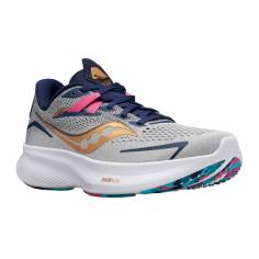 Chaussures Saucony Ride 15 Gris Bleu Femme SS23