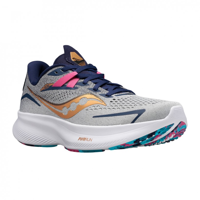 Buy Saucony Ride 15 Gray Blue Women SS23 Shoes At Best Price