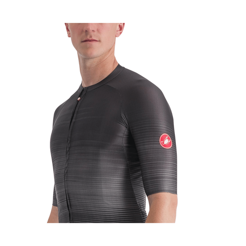Maglia Ciclismo Uomo Castelli Aero Race 6.0 - Taglio Aderente, Tessuto Velocity Rev2, Schiena In Rete 3D