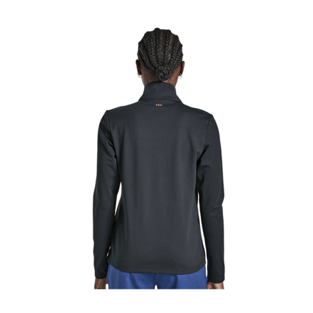 T-shirt Saucony Solstice Manches Longues 1/4 Zip Noir Femme