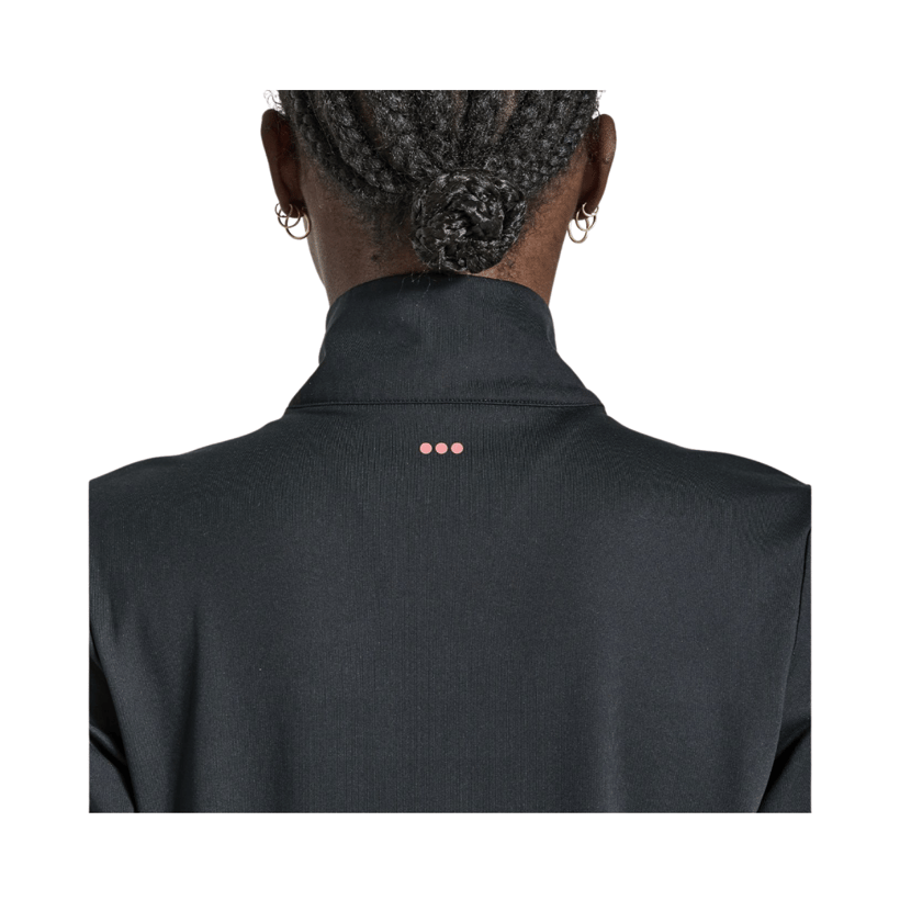 T-shirt Saucony Solstice Manica Lunga 1/4 Zip Nera da Donna