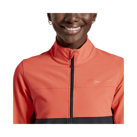 Saucony Bluster Jacket Zwart Koraal Dames