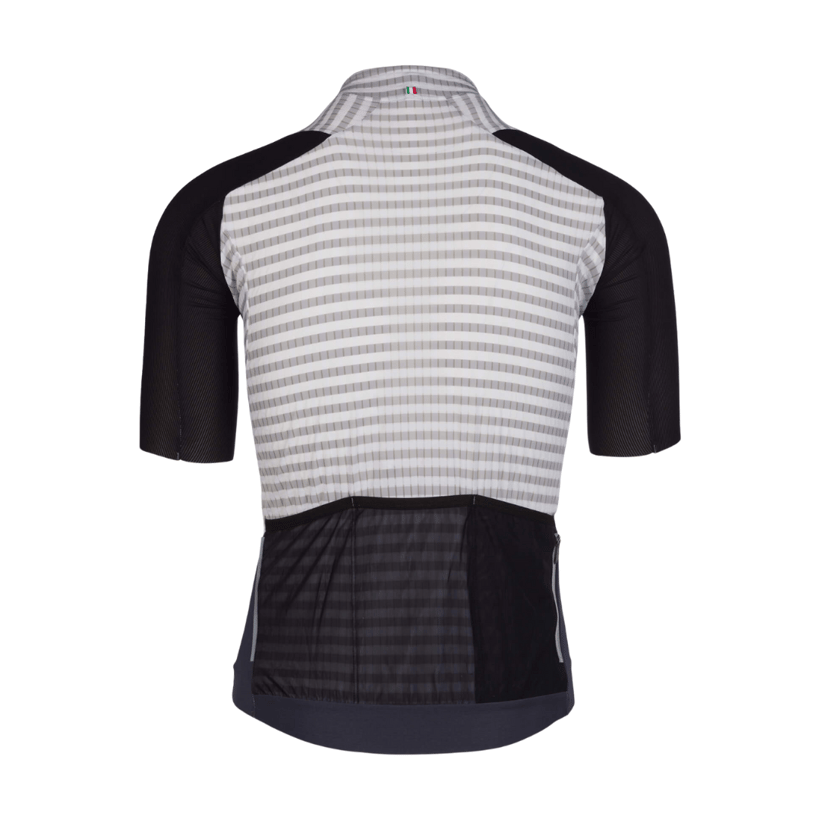Trikot Q36.5 Clima Kurzarm Weiß Schwarz