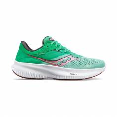 Chaussures Saucony Ride 16 Vert Rose SS23 Femme