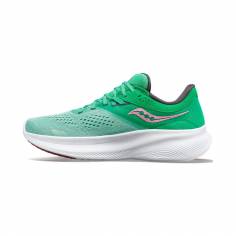 Chaussures Saucony Ride 16 Vert Rose SS23 Femme