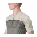 Maillot Castelli Unlimited Entrata Manga Corta Blanco Gris