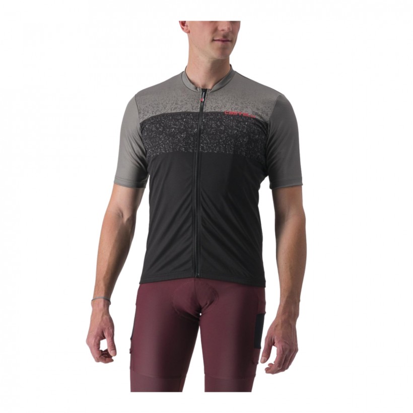 Trikot Castelli Unlimited Entrata Kurzarm Schwarz Grau