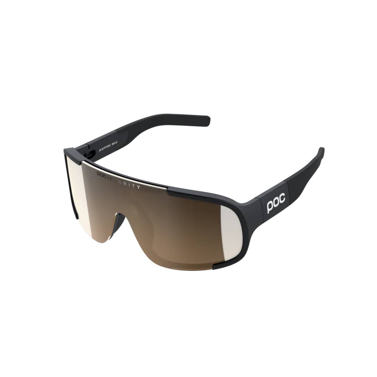 Image of POC Aspire Mid Brille Schwarz Braun Linse