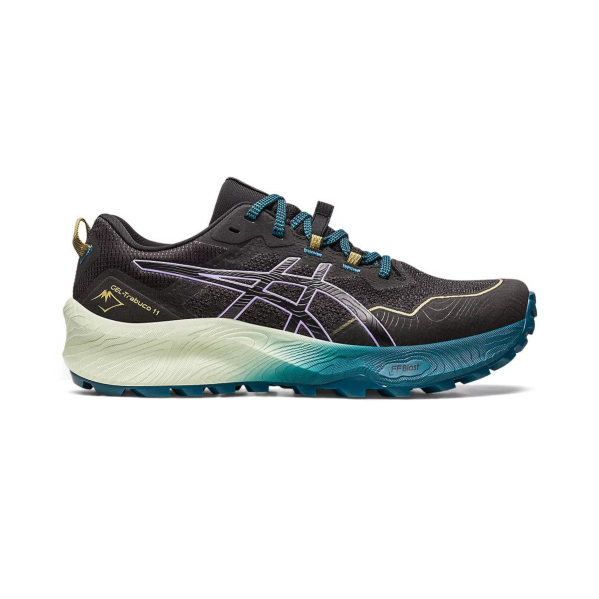 Schuhe Asics Gel Trabuco 11 Schwarz Blau Frau