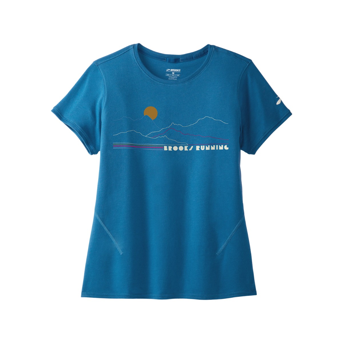 Kurzarm günstig Kaufen-T-Shirt Brooks Distance 2.0 Kurzarm Blau Damen, Größe S. T-Shirt Brooks Distance 2.0 Kurzarm Blau Damen, Größe S <![CDATA[Brooks Distance 2.0 Kurzärmliges blaues Damen-T-Shirt
 Dieses Shirt ist mehr als auf den ersten Blick. Verbesser