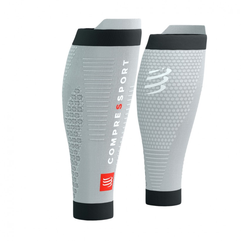 Meias de Compressão Compressport R2V2 Preto Cinzento