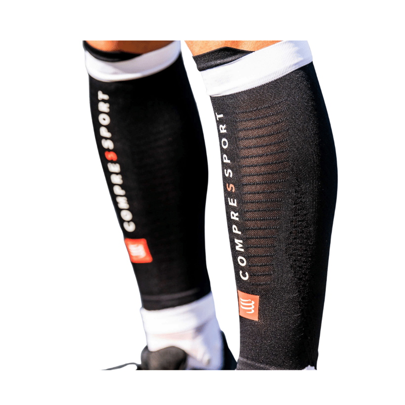 Meias de Compressão Compressport R2 3.0 Preto Branco