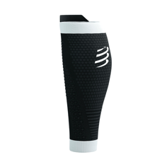 Kompressionsstrumpf Compressport R2 3.0 Schwarz Weiß 2