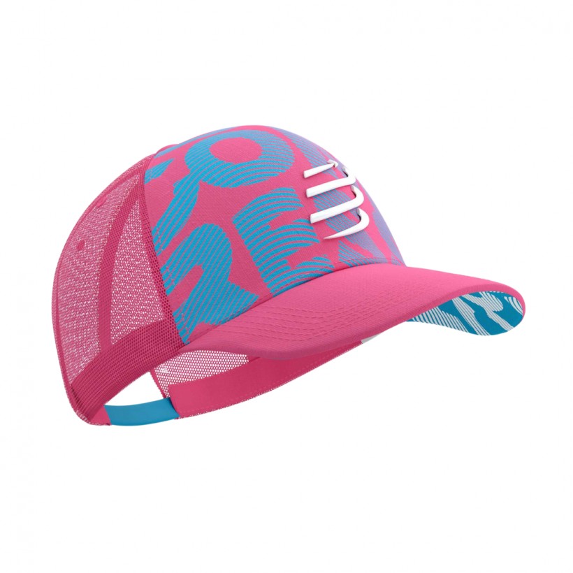 Casquette Compressport Trucker Rose