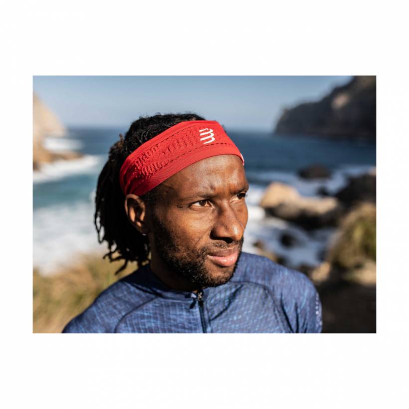 Thin Headband Compressport On/Off Red
