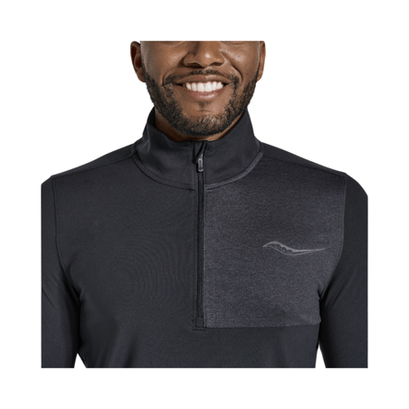 Felpa Saucony Sunday 1/4 Zip Nero